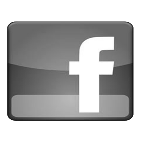 Logo de Facebook en blanco y negro